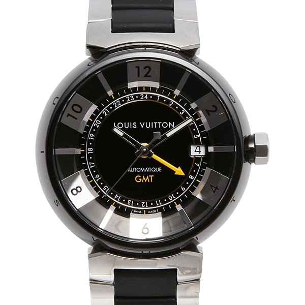 ルイ・ヴィトン タンブール イン ブラック GMT