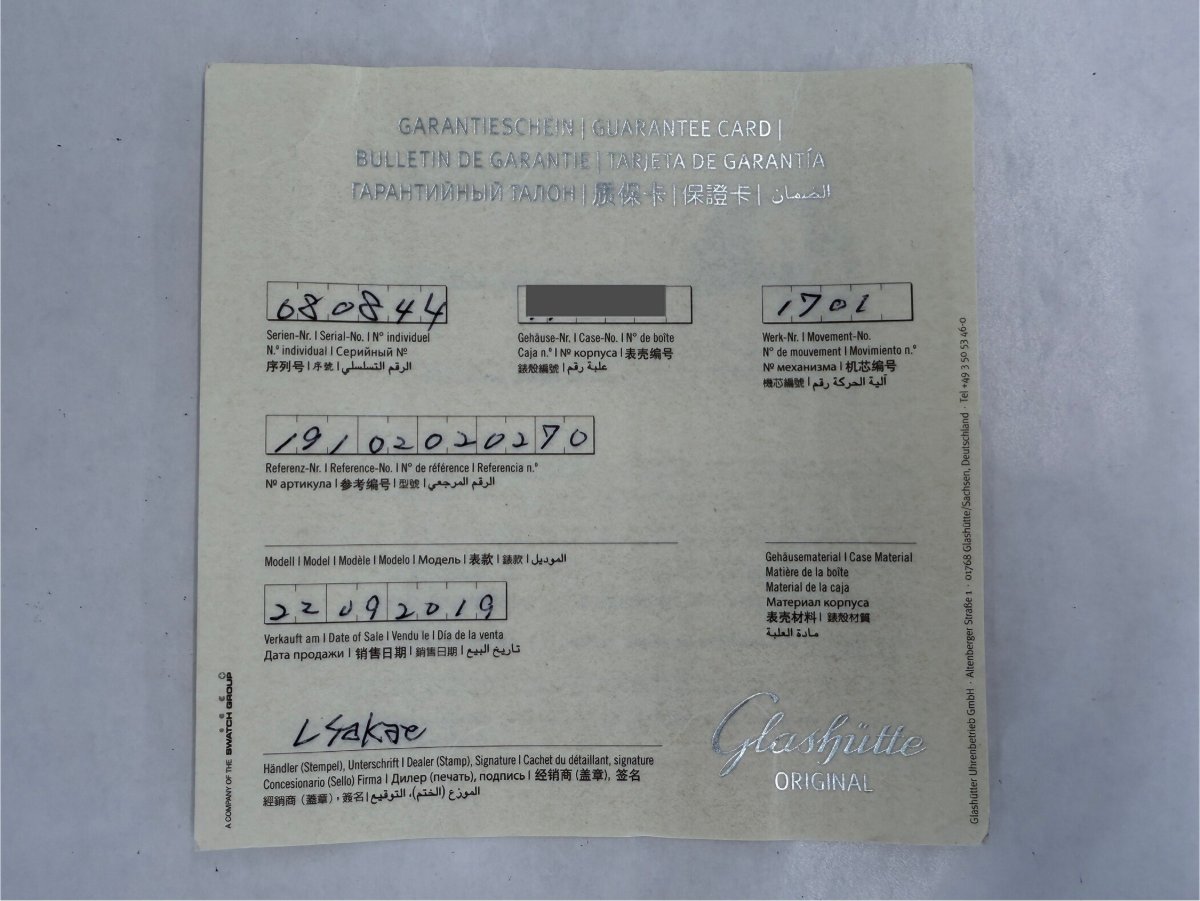 OTHERS/その他 【GLASHUTTE ORIGINAL】パノマティック インバース 6